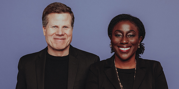 Bill Rauch and Khady Kamara Nunez standing side by side